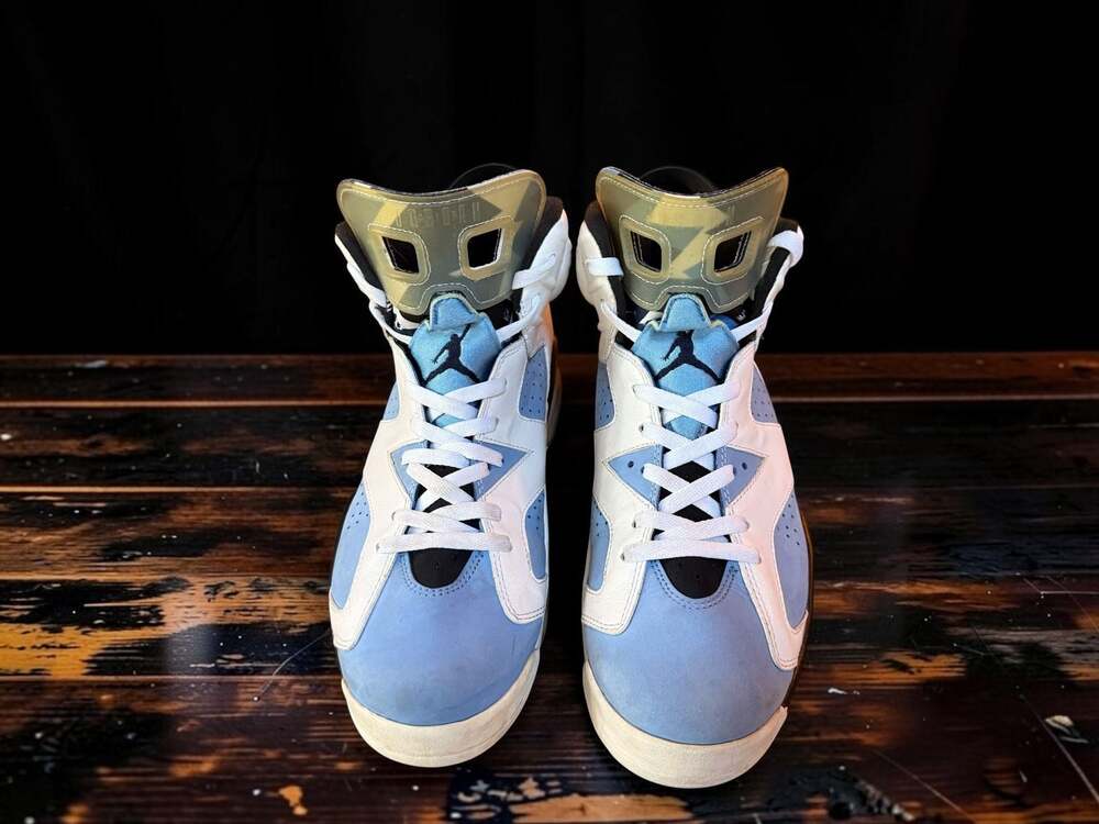 Nike Air Jordan 6 Retro UNC University Blue White Size 12 CT8529-410 - Picture 6 of 15